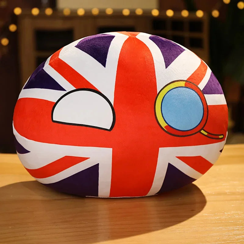 Country Ball Toys Plush Polandball Hand Warmer Pillow Countryball USSR USA FRANCE RUSSIA UK JAPAN GERMANY ITALY Decor