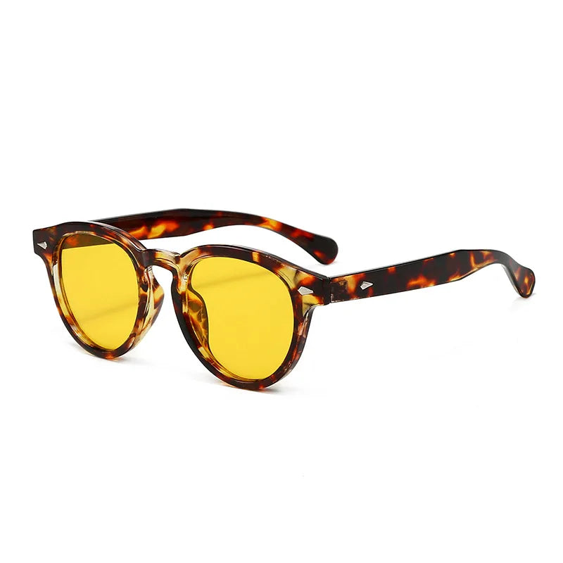JNPCXI Retro Round Sunglasses Women Fashion Rice Nail Shades UV400 Men Trending Candy Color Sun Glasses