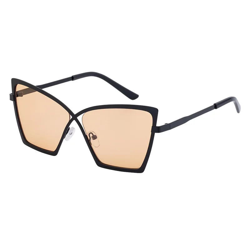 JNPCXI New Luxury Metal Frame Women Sunglasses Fashion Brand Design Punk Men Sunglass Outdoor Driving Travel Shades UV400