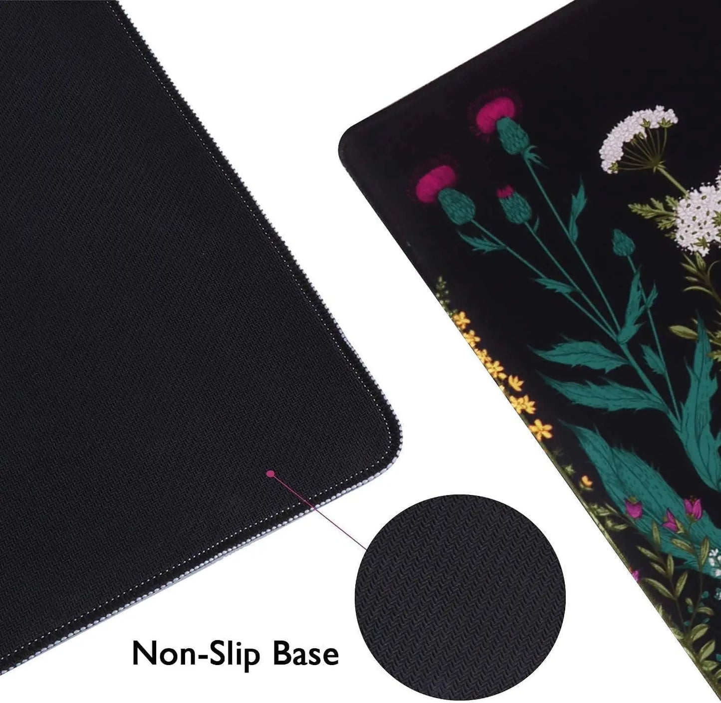XXL Gaming Mouse Pad, Large Mouse Pad for Desk Rubber Base Mousepad with Stitched Edges, Keyboard Mouse Mat for Work, Game