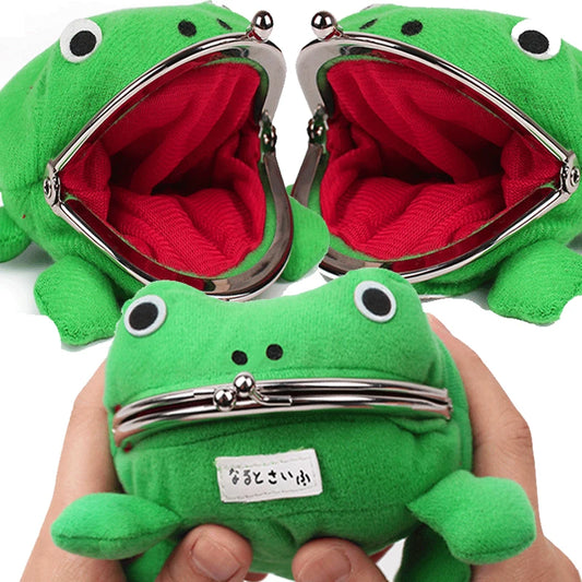 1PC Frog Coin Purses Cartoon Wallet Pouch Anime Manga Fluff Cute Wallet purse