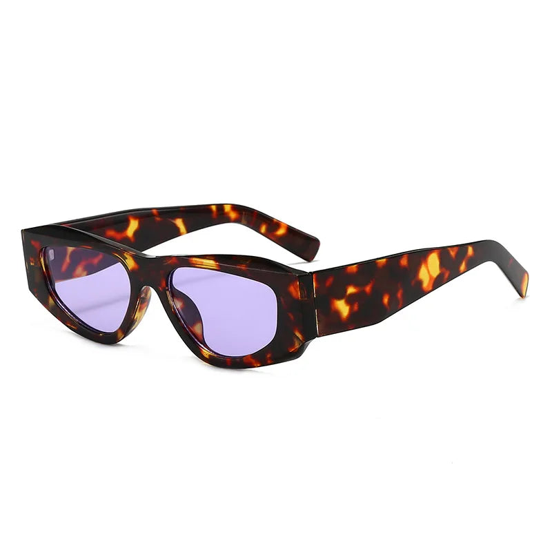 JNPCXI New Polygon Square Sunglasses Women Fashion Green Shades UV400 Retro Men Outdoor Sun Glasses