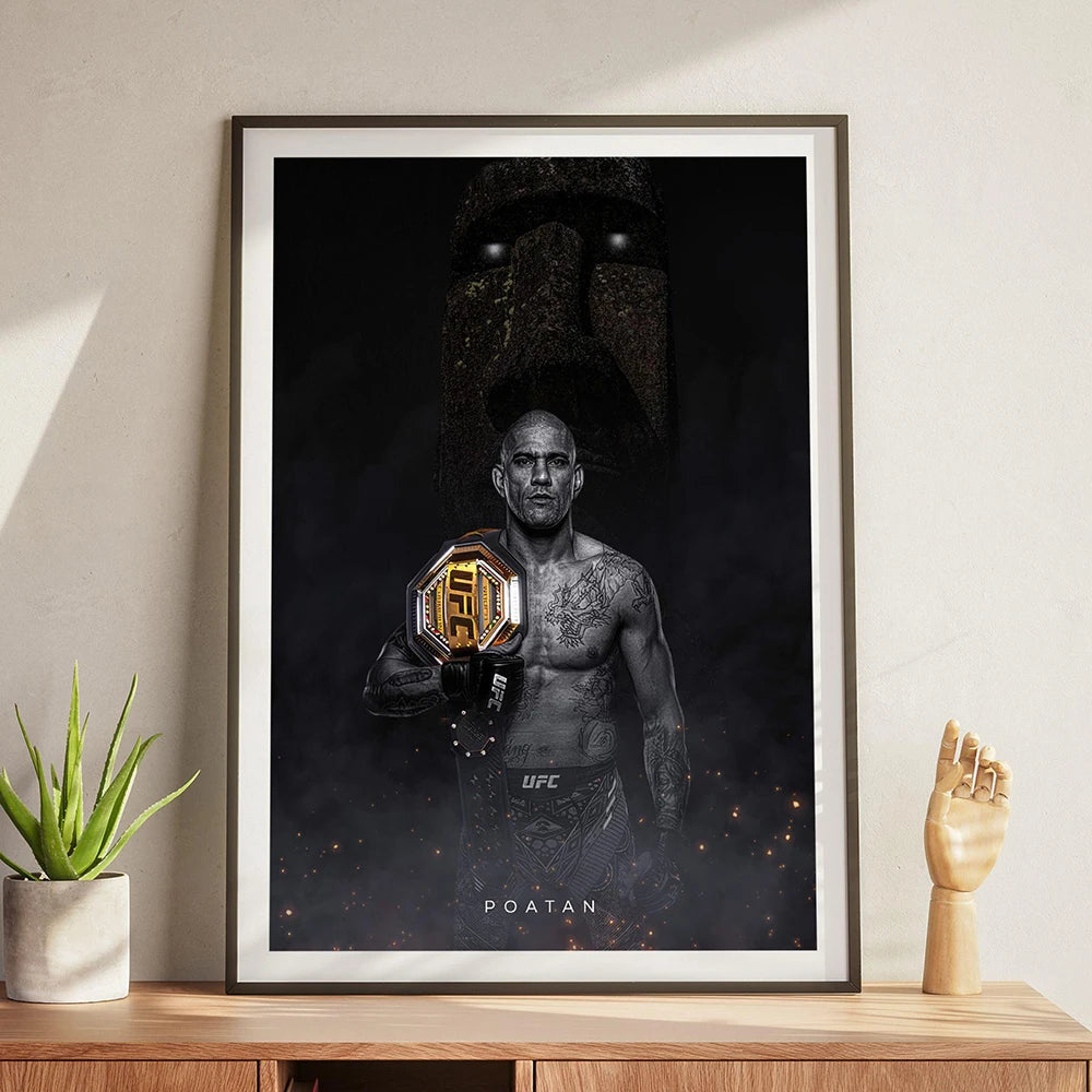 The Machine MMA Fight Champ Star Canvas Wall Art Print Room Decorative Painting