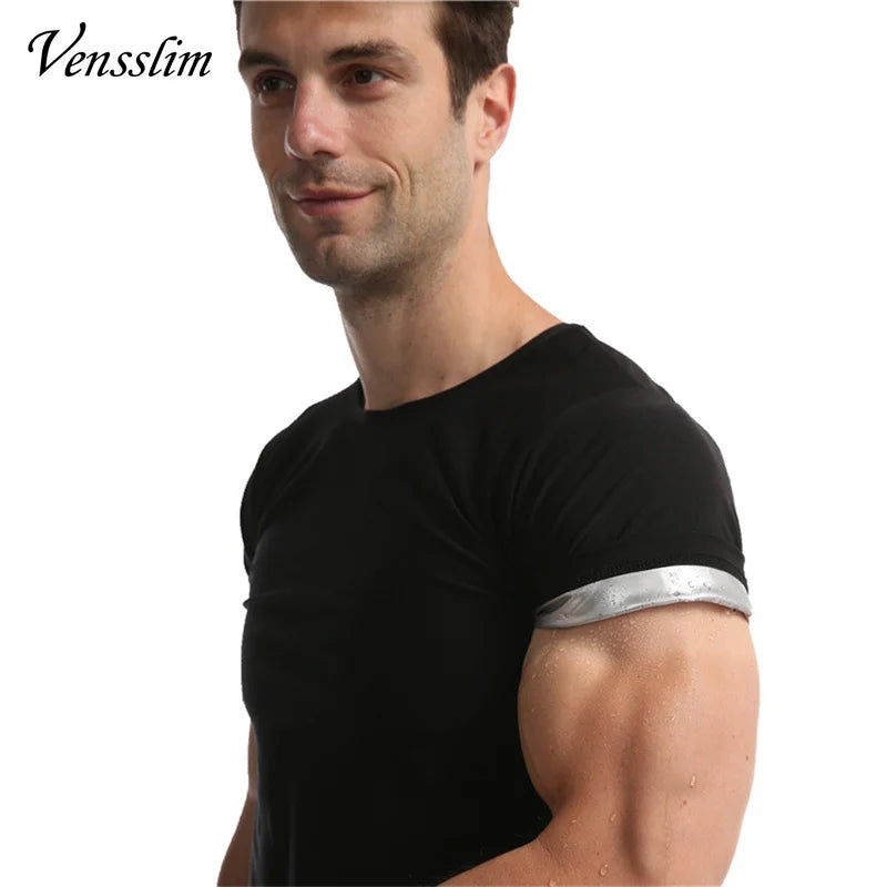Gray Men’s Sauna Suit Heat Trapping Vest Slimming Body Shaper Waist Trainer Top