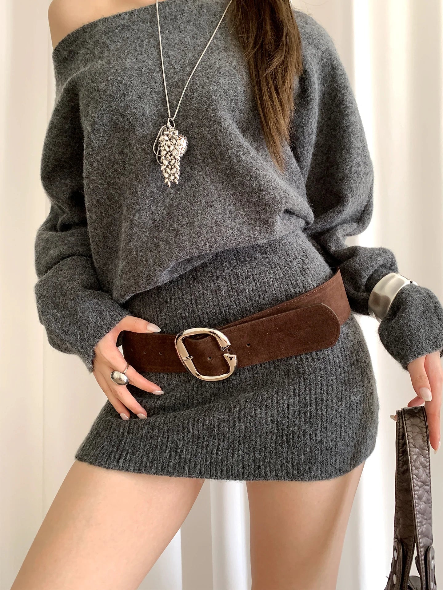 Retro Melange Velvet Wide Belt For Women High-End Sense Accessory To Match Skirts And Jeans Versatile Belt