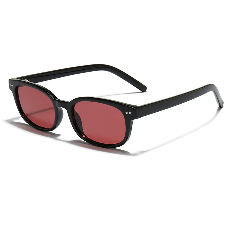 JNPCXI New Square Men Sunglasses Fashion Rivets Women Gray Blue Gradient Shades UV400