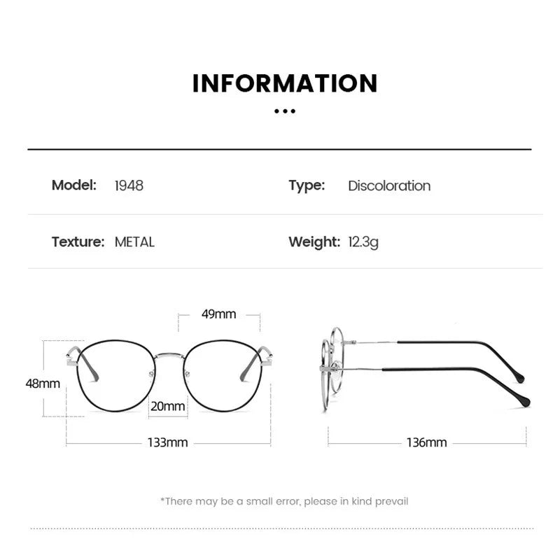 Photochromic Anti Radiation Glasses Women Man Anti Blue Ray Computer Eyeglasses 2 in 1 Eyeglasses Anti UV400