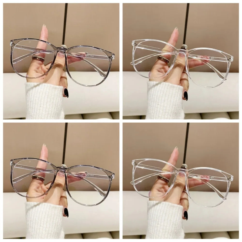 4 PCS Anti Blue Light Blocking Glasses Clear Anti Radiation Glasses Replaceable Lens for Women/Men