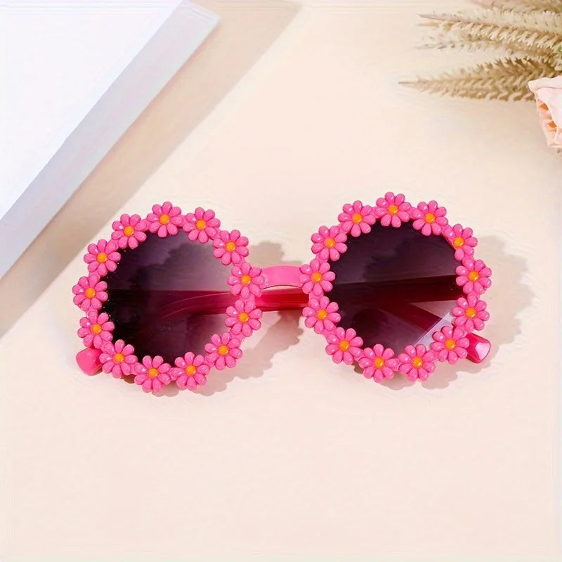 Charming Girl Flower Fashion Glasses, Glasses for Girls