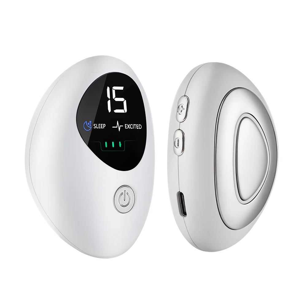 Handheld CES Sleep Aid Smart 15 Levels Microcurrent EMS Pulse Stimulation Stress Pressure Anxiety Neuro Nerves Insomnia Relief