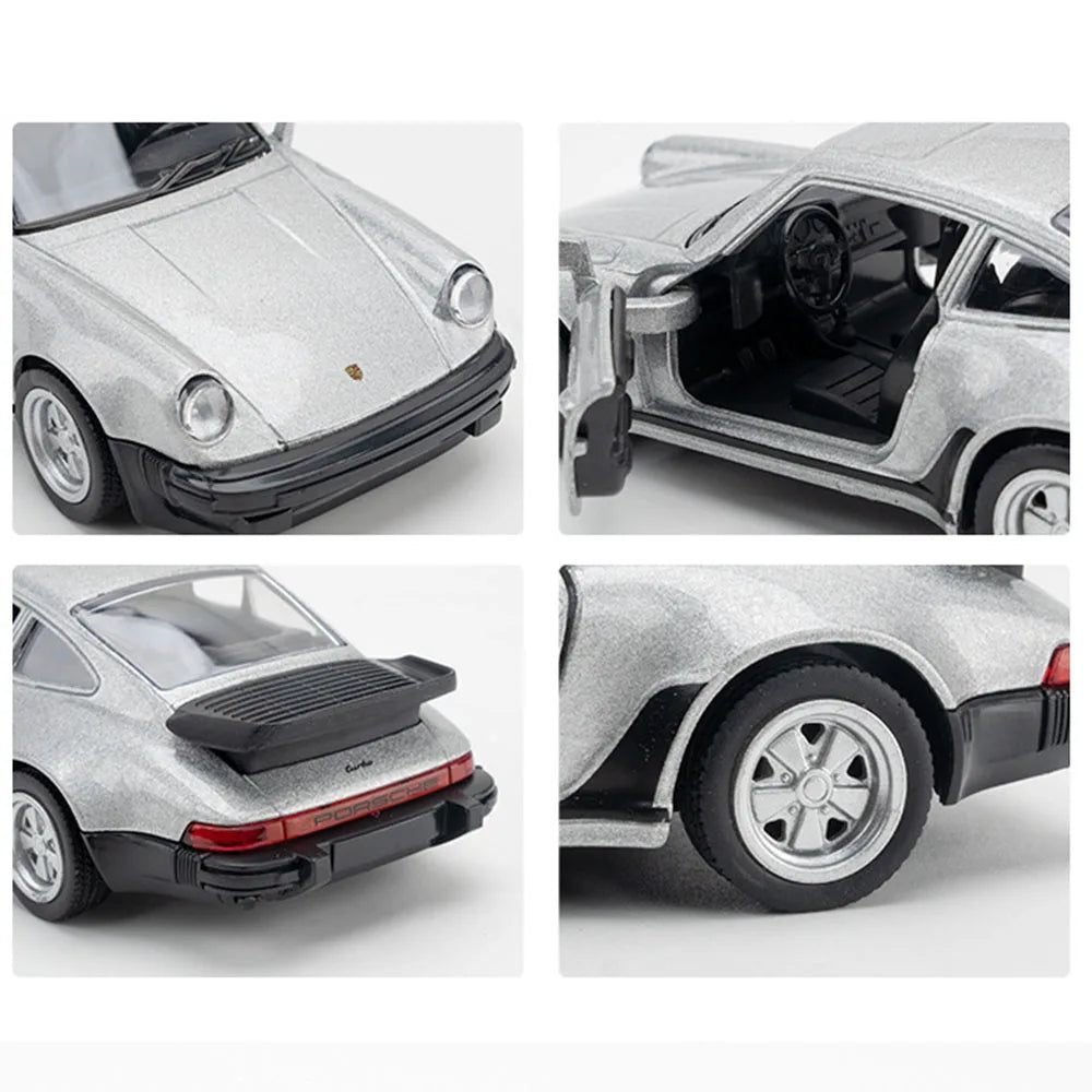 1/36 Porsche 911 1978 Alloy Car Model Toy Simulation Metal Diecast with Pull Back Decoration Mini Car Children Gifts Collection