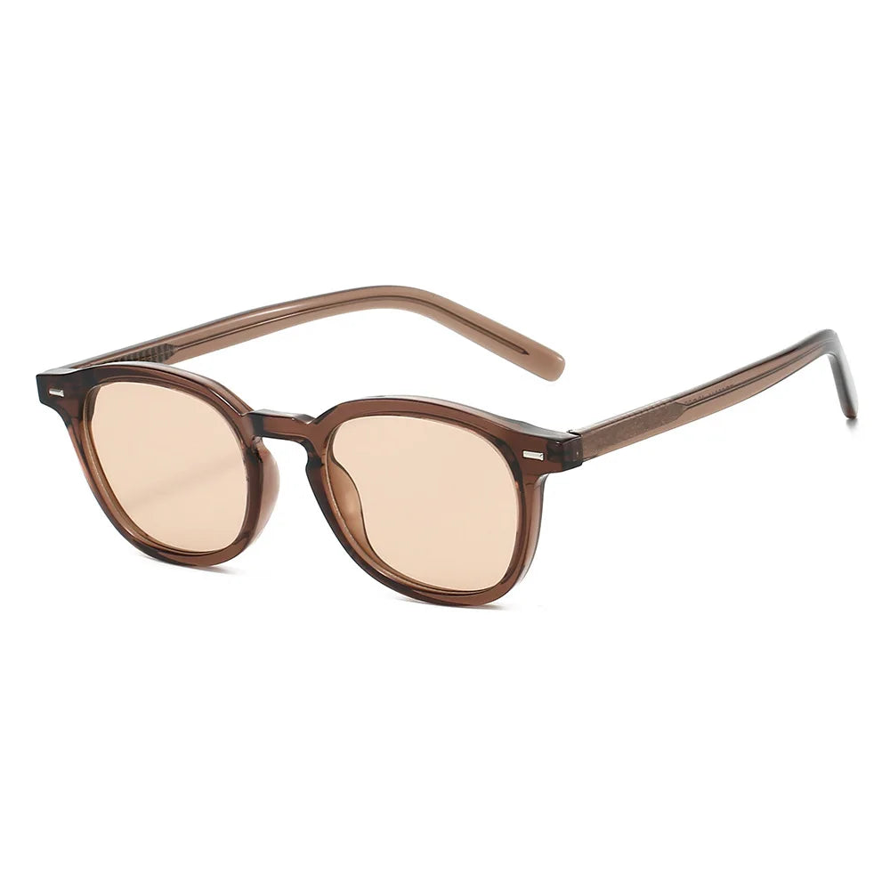 JNPCXI New Vintage Round TR90 Sunglasses Women Luxury Oval Fashion Men Sun Glasses Oculus UV400