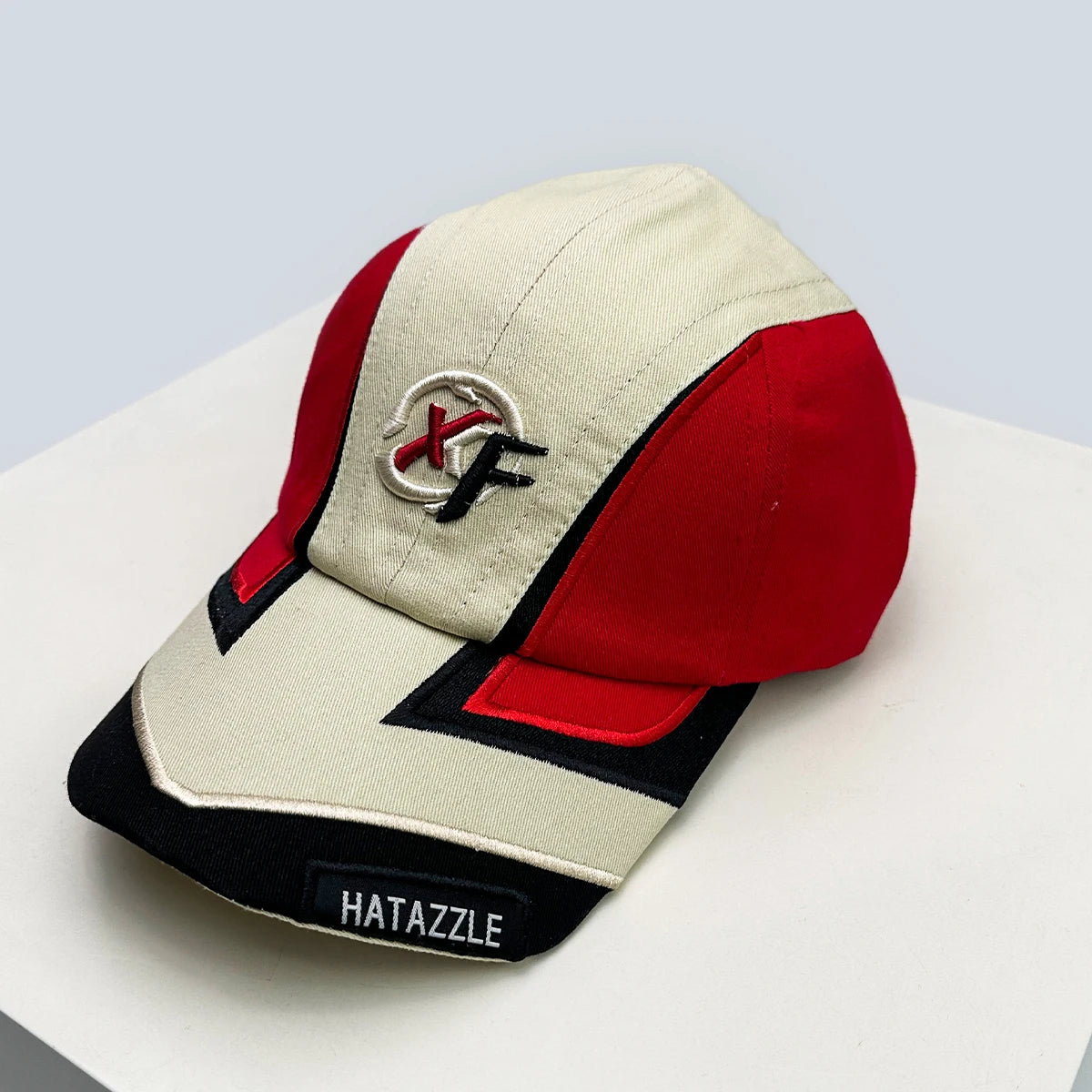 New Unisex Hip Hop Letter Flame Flag Baseball Hats Sunshade Personal Versatile Color Block Peaked Caps Niche Fashion Retro ins