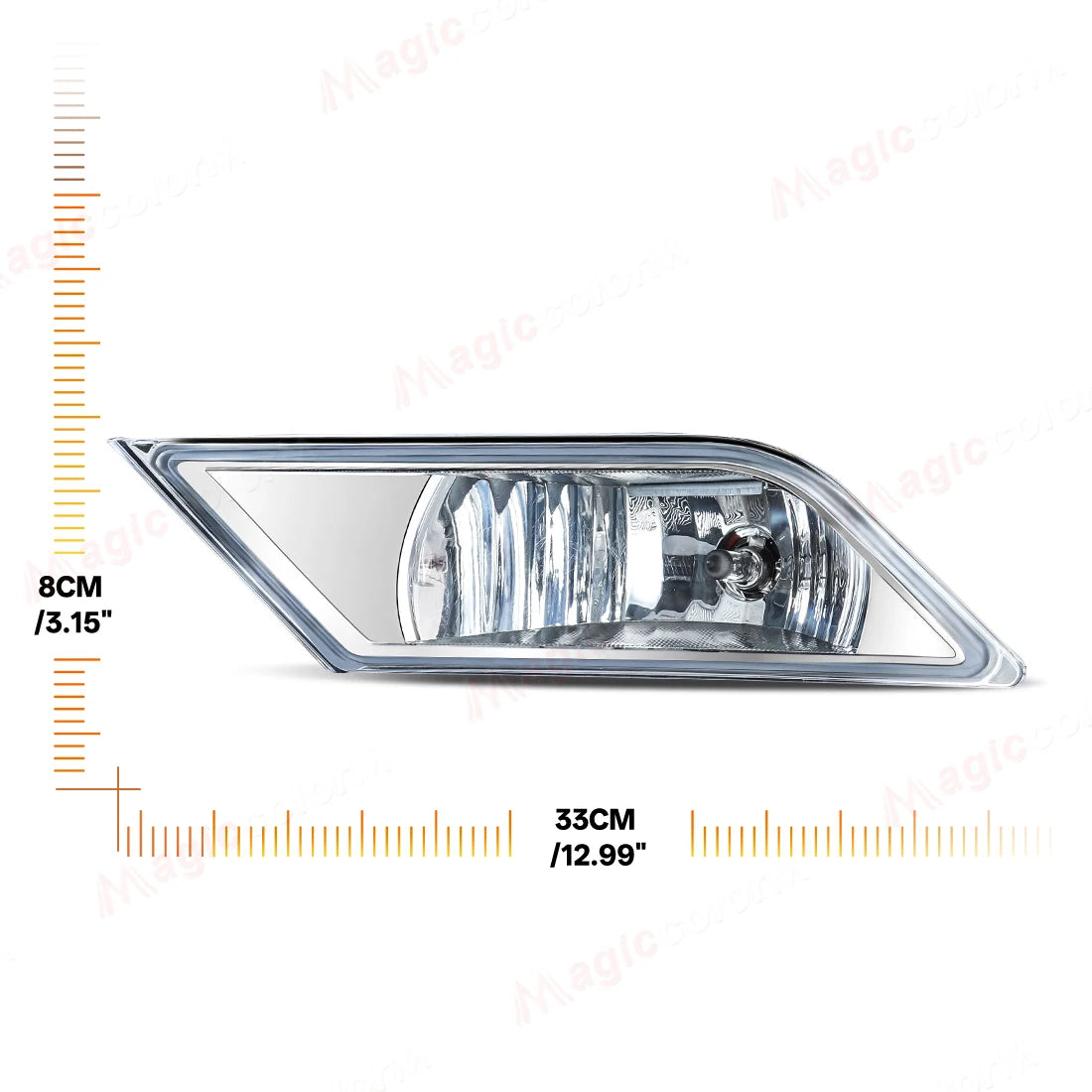For Honda Odyssey 2011 2012 2013 Fog Lamps DRL Daytime Running Lights Front Bumper Halogen Foglights Auto Daylight Headlight 12V