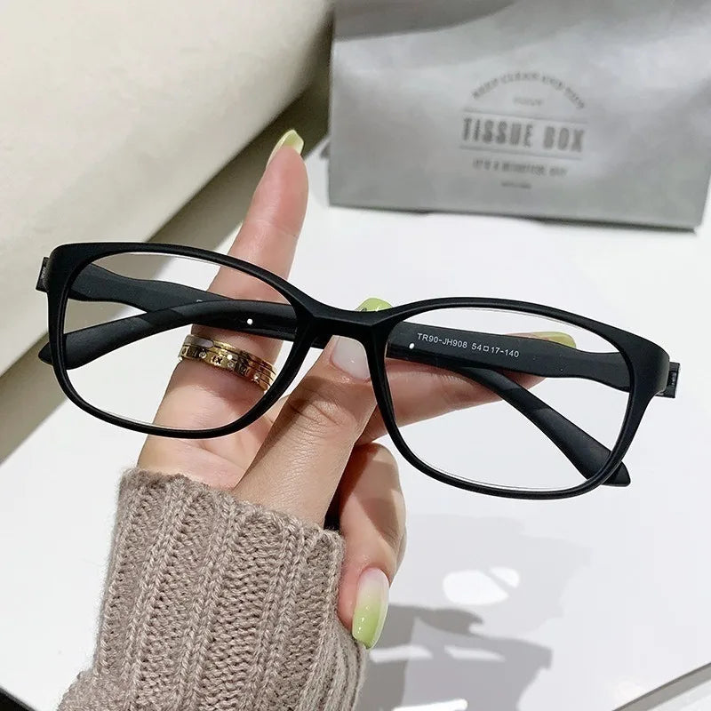Aesthetic Reading Glasses Anti Radiation with Grade +100~400 for Women Anti Blue-light Eye Protection Computer Eyewear