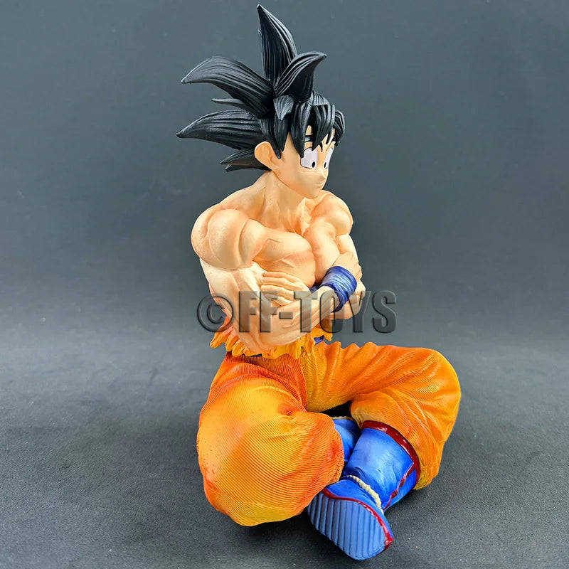 In Stock Anime Dragon Ball Z Son goku Figure Goku Figurine Replacement Heads 18cm Pvc Action Figures GK Model Toys Gifts