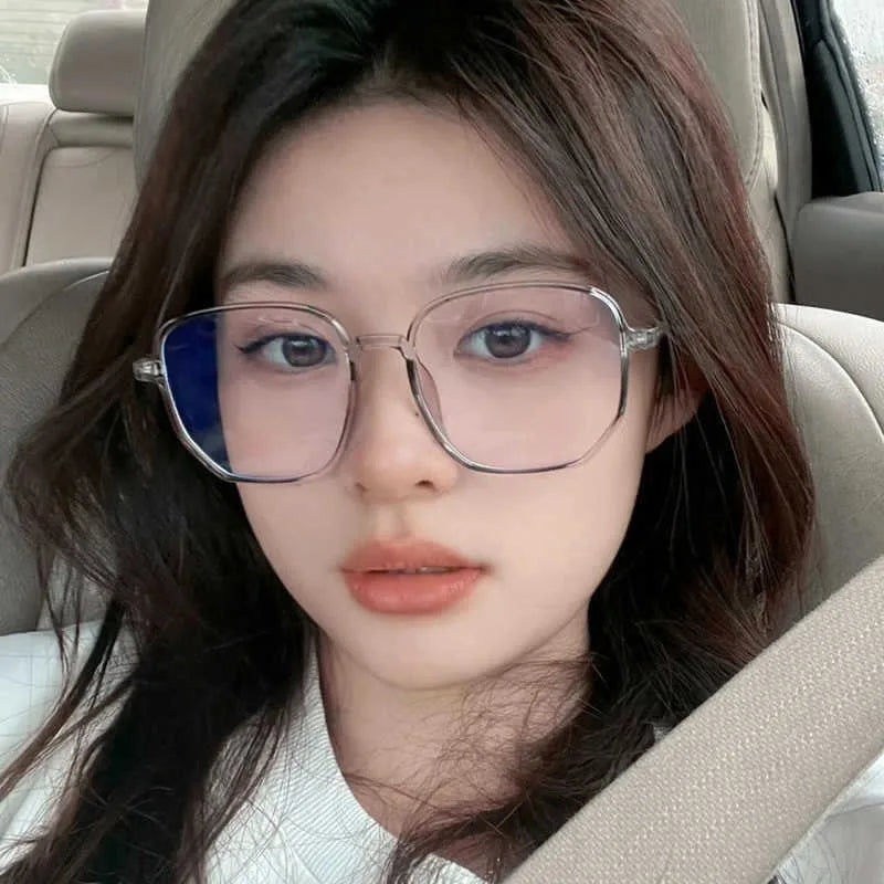 Stylish Black Rectangular Rimmed Glasses  Unisex Lightweight  Material Detachable Lenses Modern Design for Parties