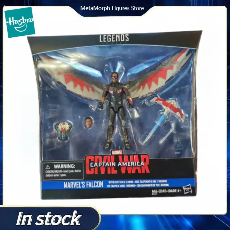 Original Hasbro Marvel Legends Series Captain America MARVEL'S FALCON Anime Figure Toys Collection Ornaments