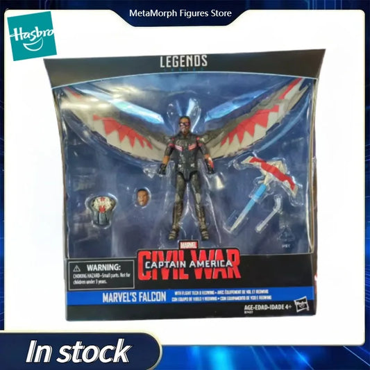 Original Hasbro Marvel Legends Series Captain America MARVEL'S FALCON Anime Figure Toys Collection Ornaments