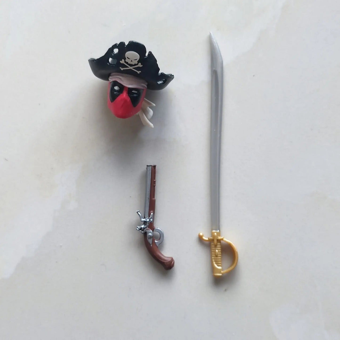 Lot of 10 Random Marvel Legends Deadpool Blade Knife Pirate Pistol Weapons Accessories