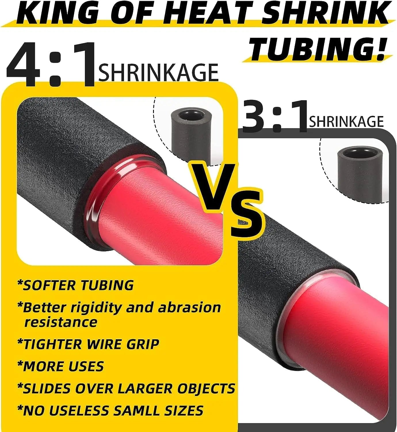 2M Heat Shrink Tubing 4:1 Dual Wall Adhesive Lined Marine Grade Heat Shrink 4/6/8/12/16mm Wire Heat Shrink Tubing Insulation