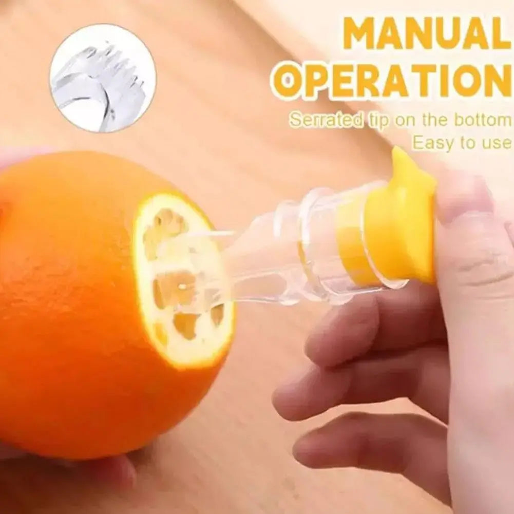 Plastic Manual Citrus Juicer, Mini Lemon Juicer, Orange Squeezer, Easy Juice Extractor, Freshness Preserving, Kitchen Sttuff