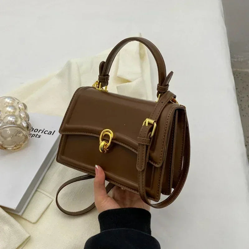 New Small PU Leather Crossbody Bags for Women 2026 Simple Totes Shoulder Bag Lady Luxury Brand Designer Handbags and Purses