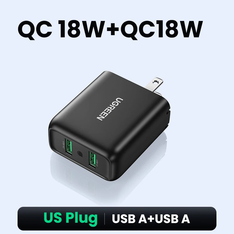 USB Quick Charger 3.0 36W Fast Charger Adapter iPhone Xiaomi Redmi Charger