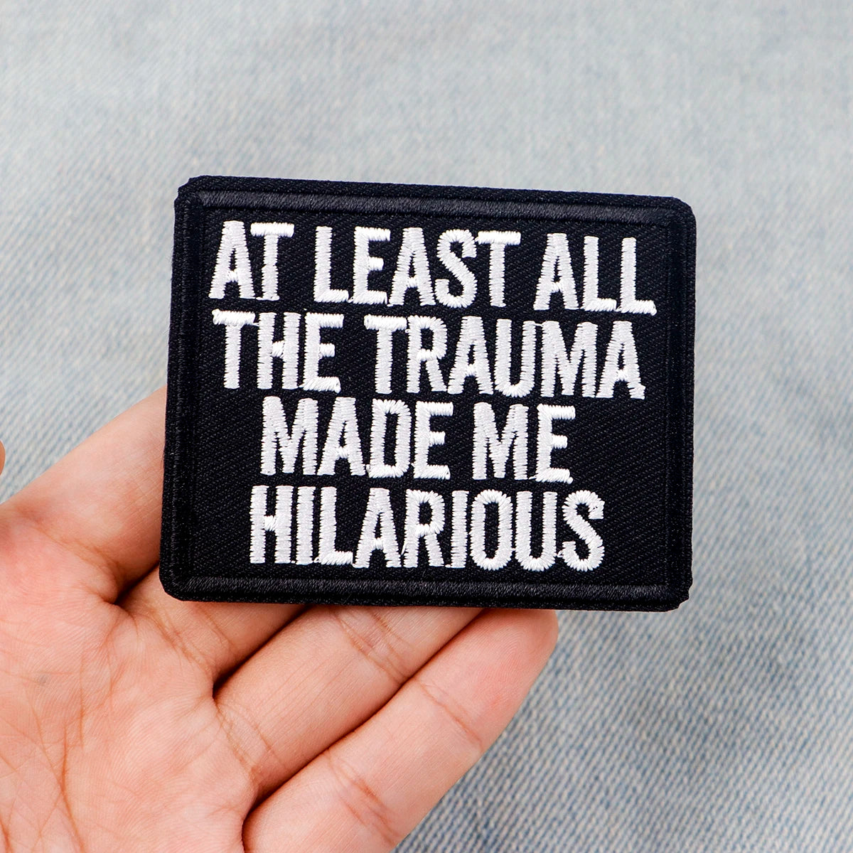 Funny Quotes Embroidery Patch Letters Iron On Patches For Clothing Thermoadhesive Patches On Clothes DIY Sew Badges