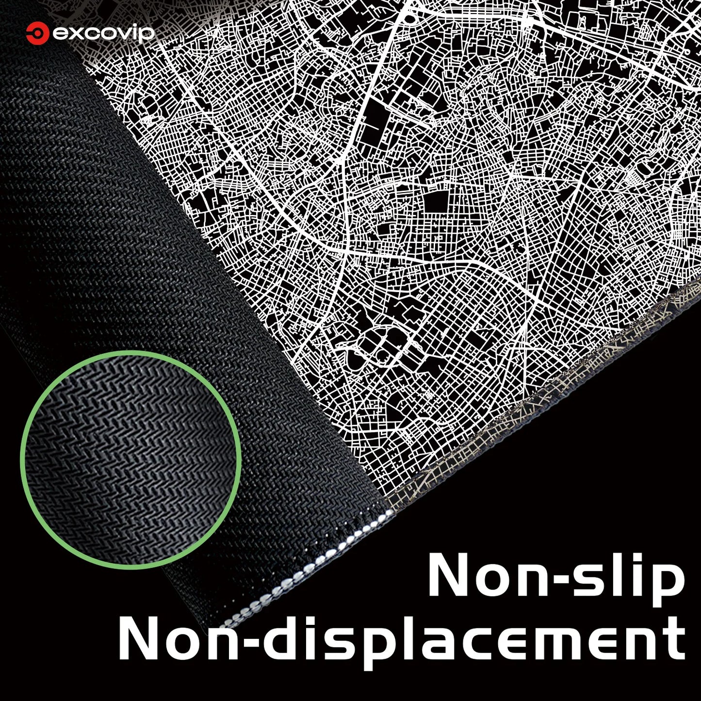 EXCO Gaming Mouse Pad for Tokyo Large Computer Desk Mat Stitched Edge Non-Slip Rubber Base Keyboard Mousepad for Office Home