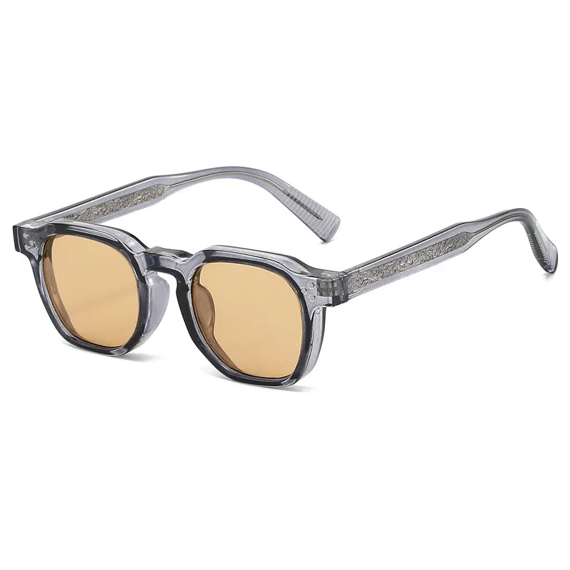 JNPCXI Wholesale New Square Retro Sunglasses Men Fashion Punk Sun Glasses Women Travel Eyewear Lunette De Soleil Femme UV400