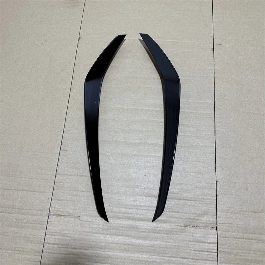 For VW Golf 7 MK7 GTI 2013-2016 Car Front Bumper Fog Light Intake Frame Grille Splitter Spoiler Side Air Vent Trim Gloss Black
