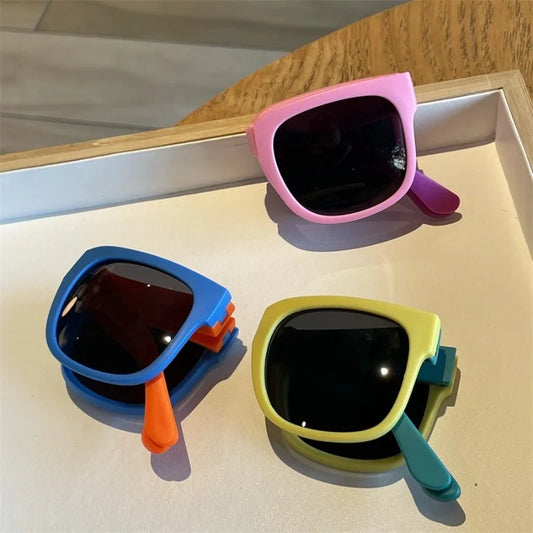 Kids' Foldable Glasses Colorful Candy Shades Perfect for Summer