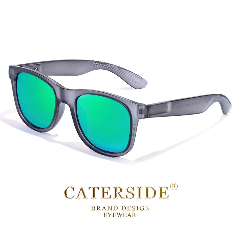 CATERSIDE Polarized Sunglasses Fashion Men's Square Outdoor Sports Sun Glasses Women's Travel Driving UV400 Simple Style
