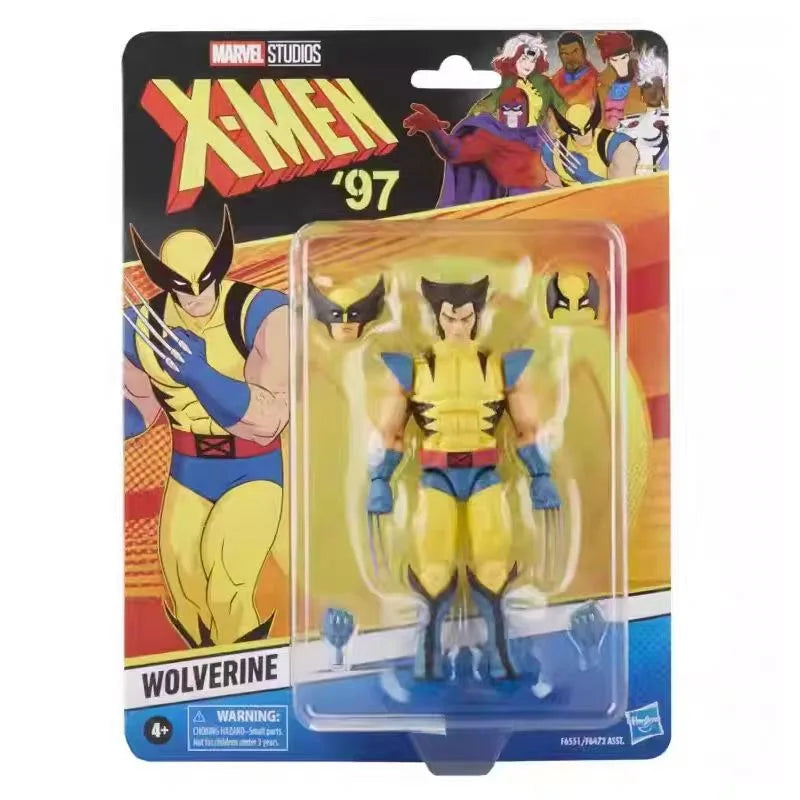Original Hasbro Marvel Legends Series Retro Cardback Wolverine Rogue Cyclops PROFESSOR X Jean Grey Action Figure  Toy Model