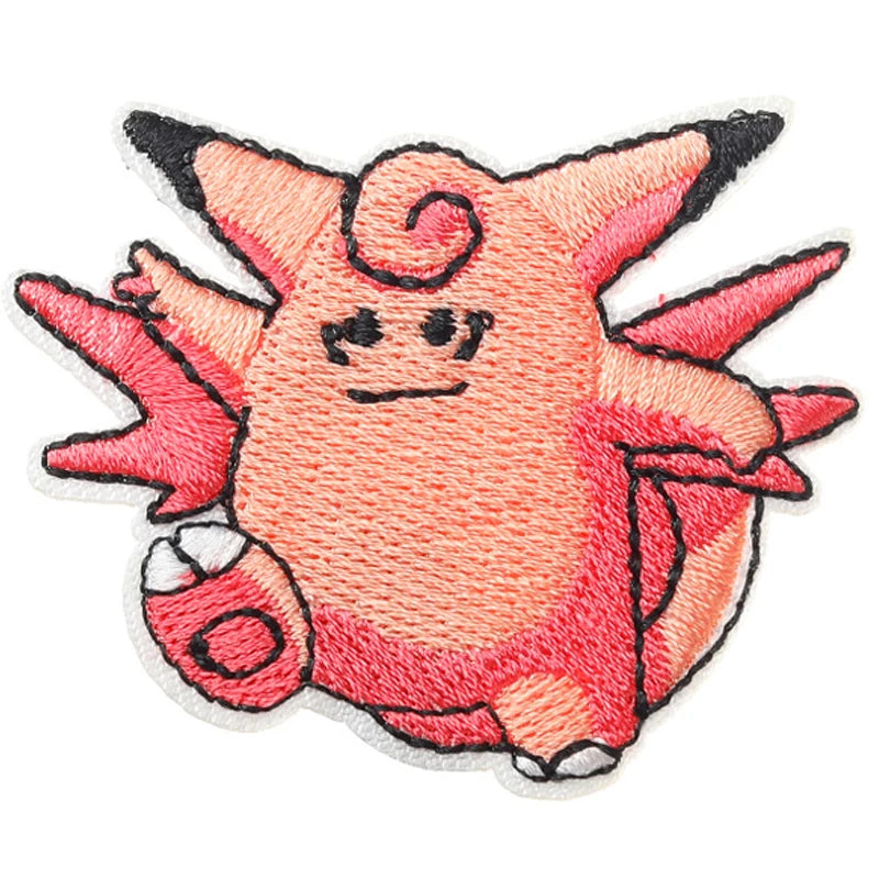 Cute Things Patch Cartoon Anime Embroidered Patches For Clothing DIY Iron on Patches For Clothes Game Patch Stickers