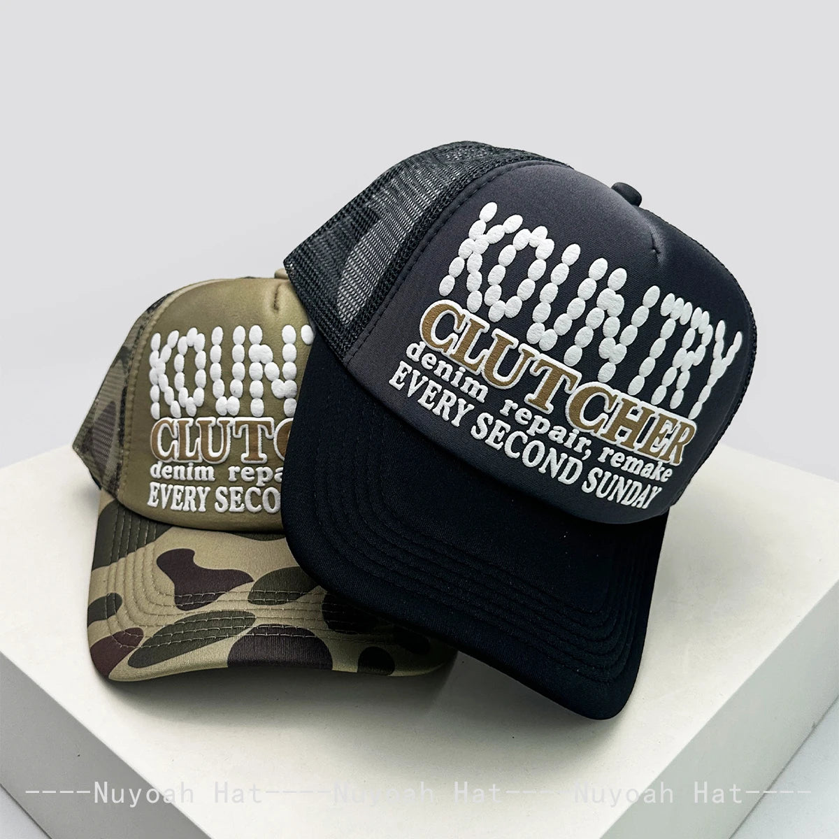 New Unisex Color Block 3D Printed Letters Baseball Hats Sunshade Hip Hop Breathable Street Trucker Caps Mesh Versatile Outdoor