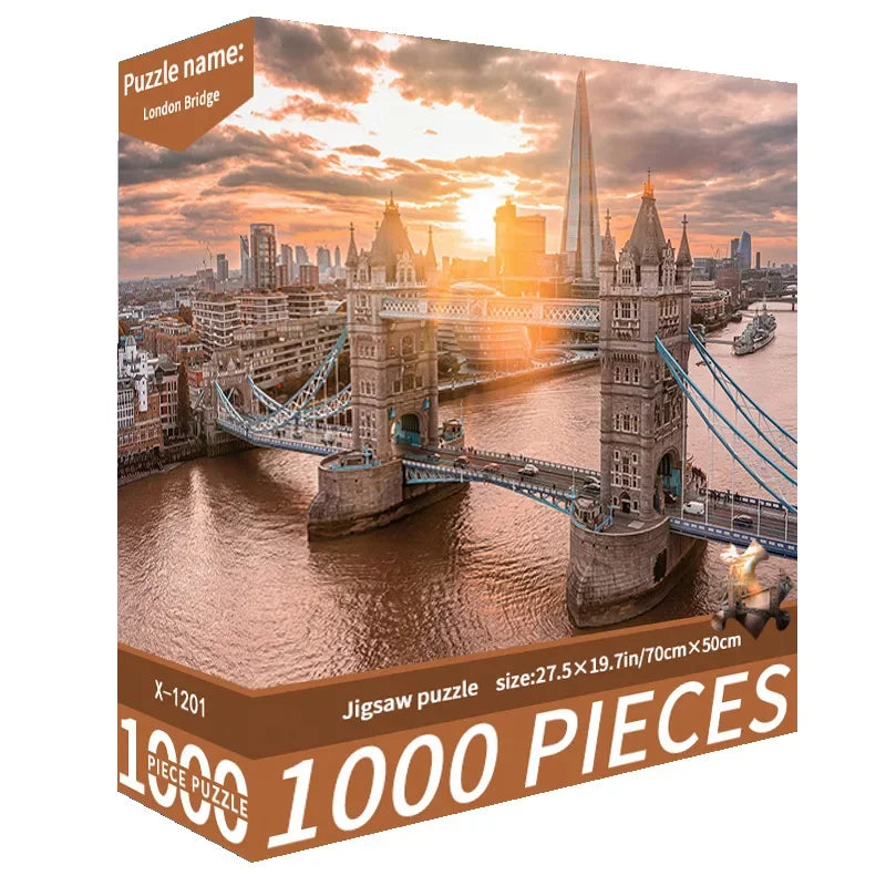 70*50CM 1000 Piece Puzzle for Adults Challenging Decompression Creative Home Decoration Gift All Special Occasions
