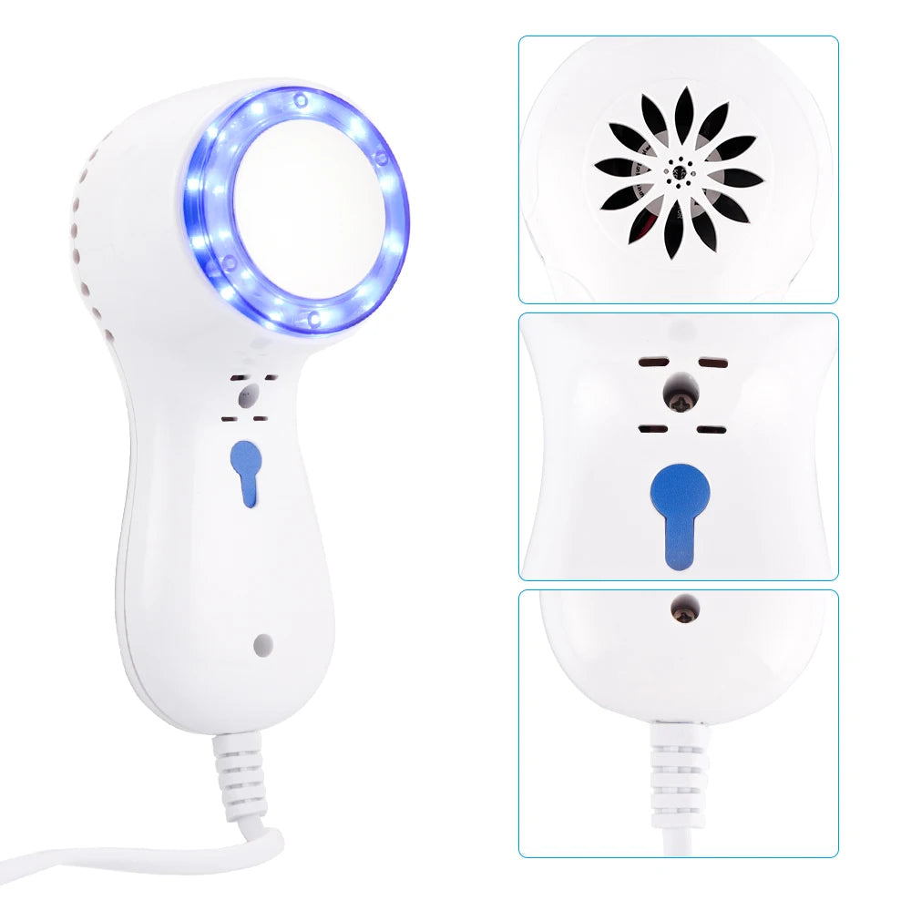 Skin Cooling Machine Cold Compress Blue Photon Calming Care Skincooler Facial Ice Cooler Reduce Edema Swelling Shrink Pore Calm