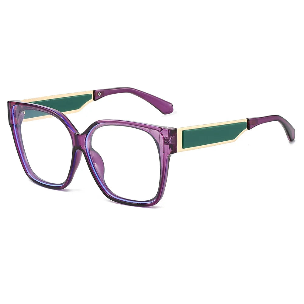 JNPCXI New Fashion Square Women Glasses Frame Clear Anti-Blu-Ray Eyewear Retro Men Optical Frame Computer Goggles