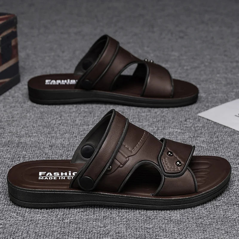 Summer Men's Sandals Comfortable Beach Shoes For Men Holiday Outdoor Casual Slippers Male Fashion Flat Sandals Men's Slippers