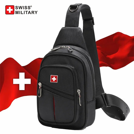 SWISS MILITARY Men's Chest Bags Leisure Waterproof Shoulder Crossbody Sling Bag