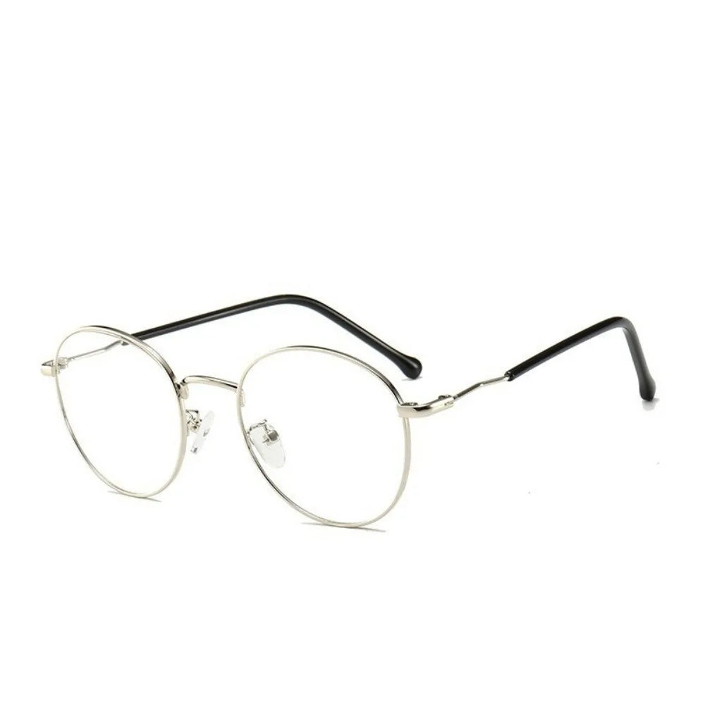 Anti Blue Light Myopia Glasses Women Oval Metal Frame Computer Glasses Fashion Glasses
