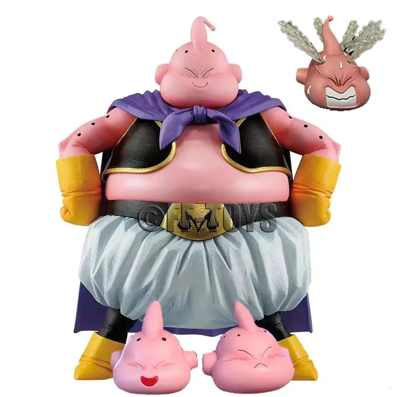 Anime Dragon Ball Z Fat Buu Figure Four Heads Replaceable Majin Buu Action Figures 20cm Pvc Statue Collection Model Toys Gifts