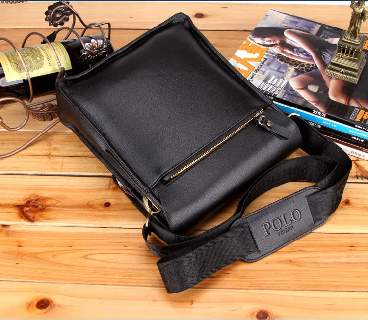 The Leisure Business Single Shoulder Bag Polo Vertical  Man Trend Inclined Shoulder Bag Сумка Мужская На Плечо Crossbody Bag