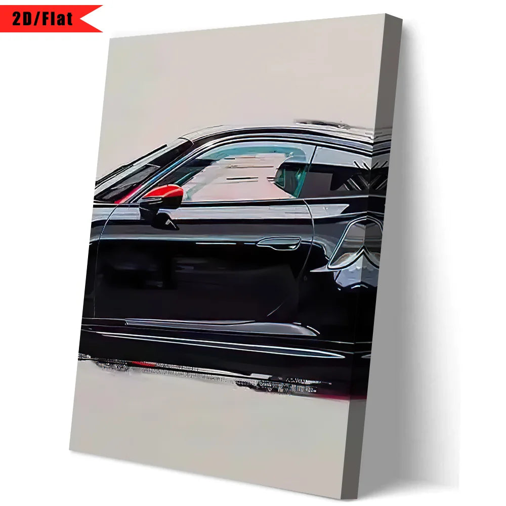 Popular Super Sports Car GT3 RS Graffiti Wall Art, HD Canvas Poster, Home Decor