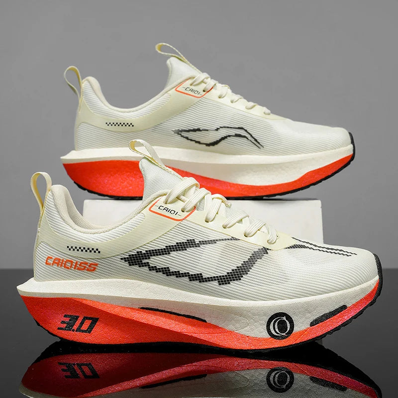 Marathon Running Shoes Men Unisex Speciality Sports Breathable Lightweight Carbon Board Women's Comfor Athletic Nonskid Sneakers