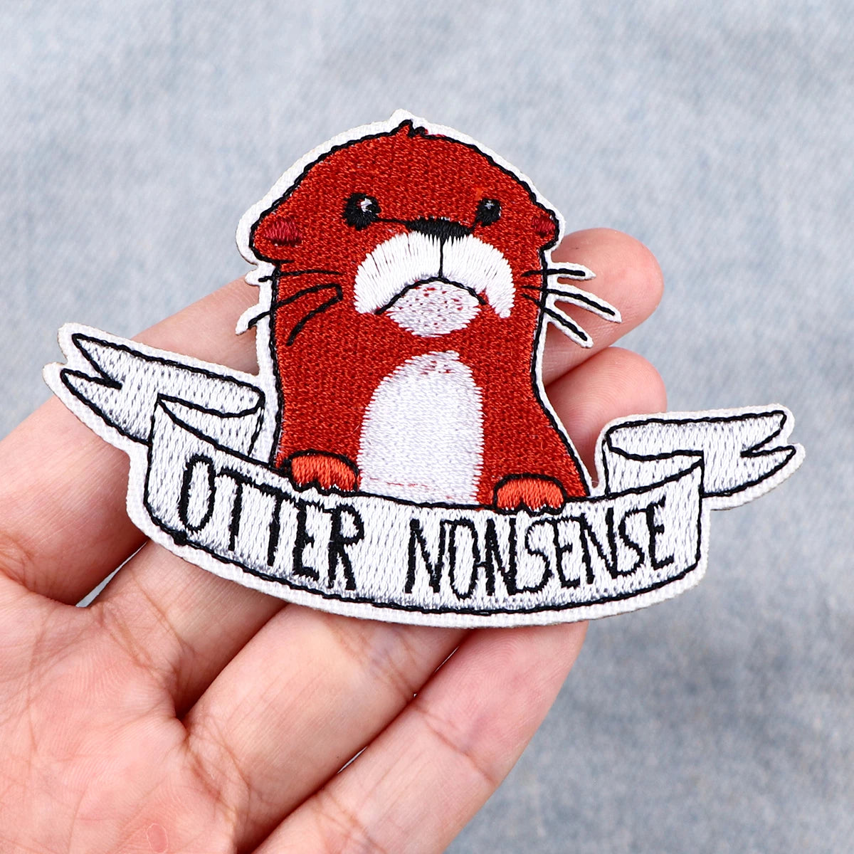 Funny Duck Quotes Patch Iron On Patches For Clothing Stickers Cute Cat Embroidered Patches On Clothes DIY Clothes Stripes