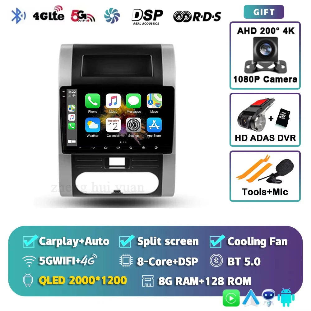 For Nissan X-Trail 2 T31 2007 - 2015 Android 15 4G WIFI Car Radio Carplay Auto Multimedia Stereo Video Player GPS Navigation BT