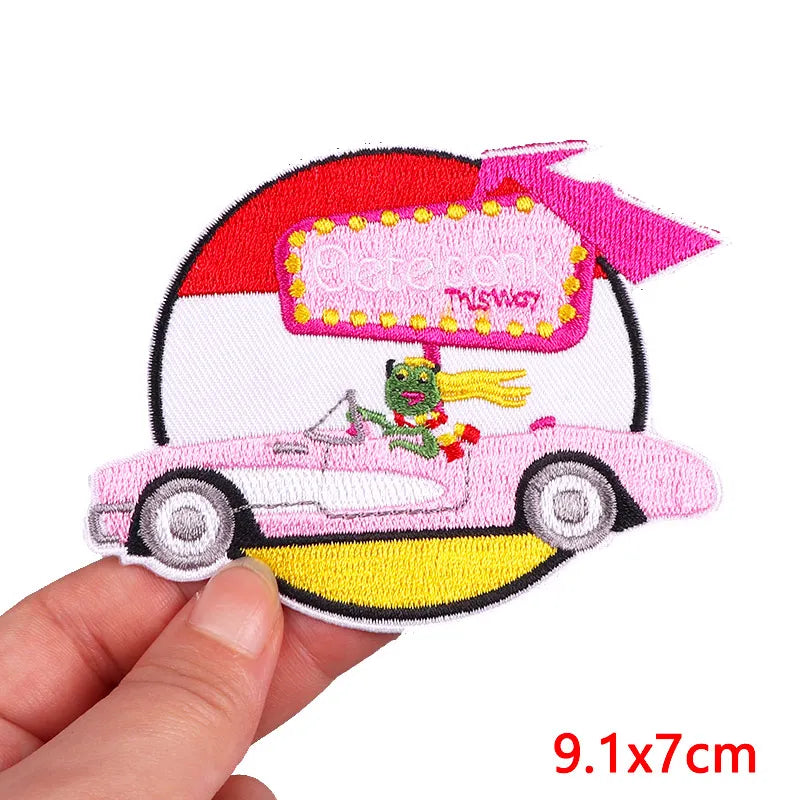 Netherland Oeteldonk Emblem Embroidery Patch Iron On Patches For Clothes DIY Star Heart Carnival For Netherland Embroidery Patch